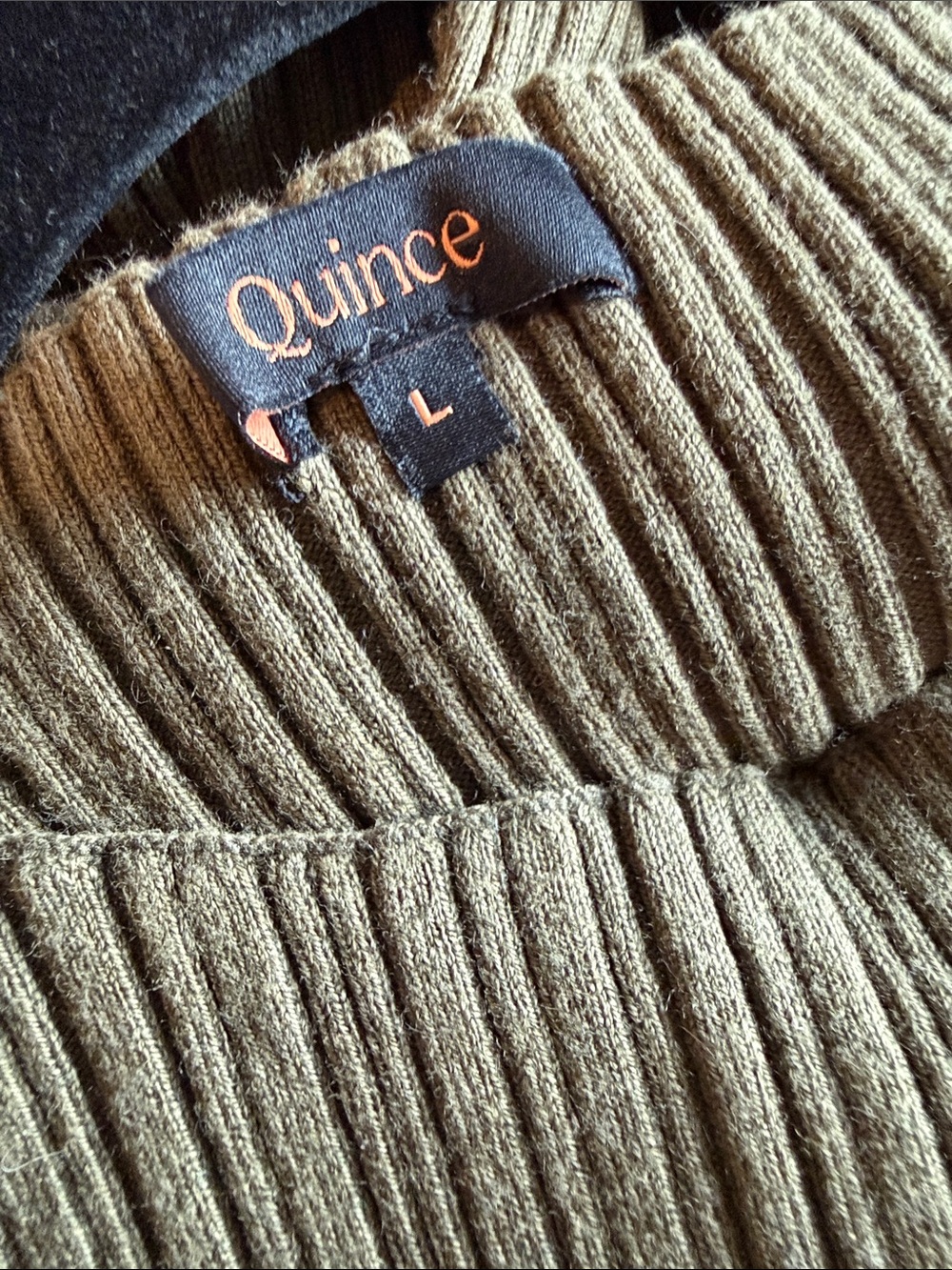 Quince Ribbed Tank Olive - Picture 3 of 4
